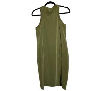 081 Lululemon Softstreme Back In Action Sleeveless Dress (4, Olive, EUC)